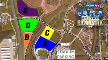 Stadium Parking Map 
